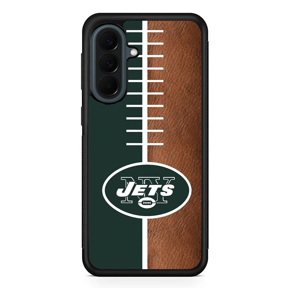 NFL New York Jets Logo Samsung Galaxy A37 Case | Samsung Galaxy A37 Rubber Phone Case