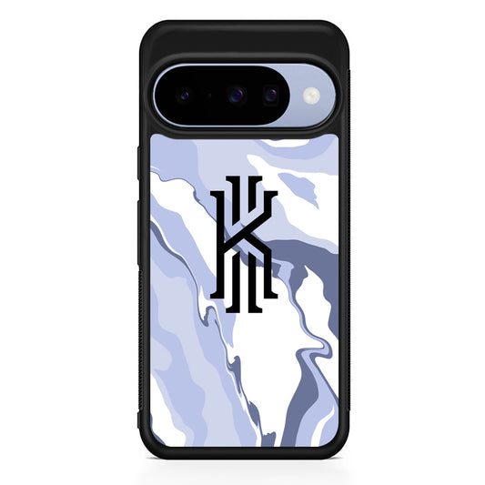 Kyrie Irving Marble Blue Vibes Google Pixel 10 Case | Google Pixel 10 Rubber Protective Case