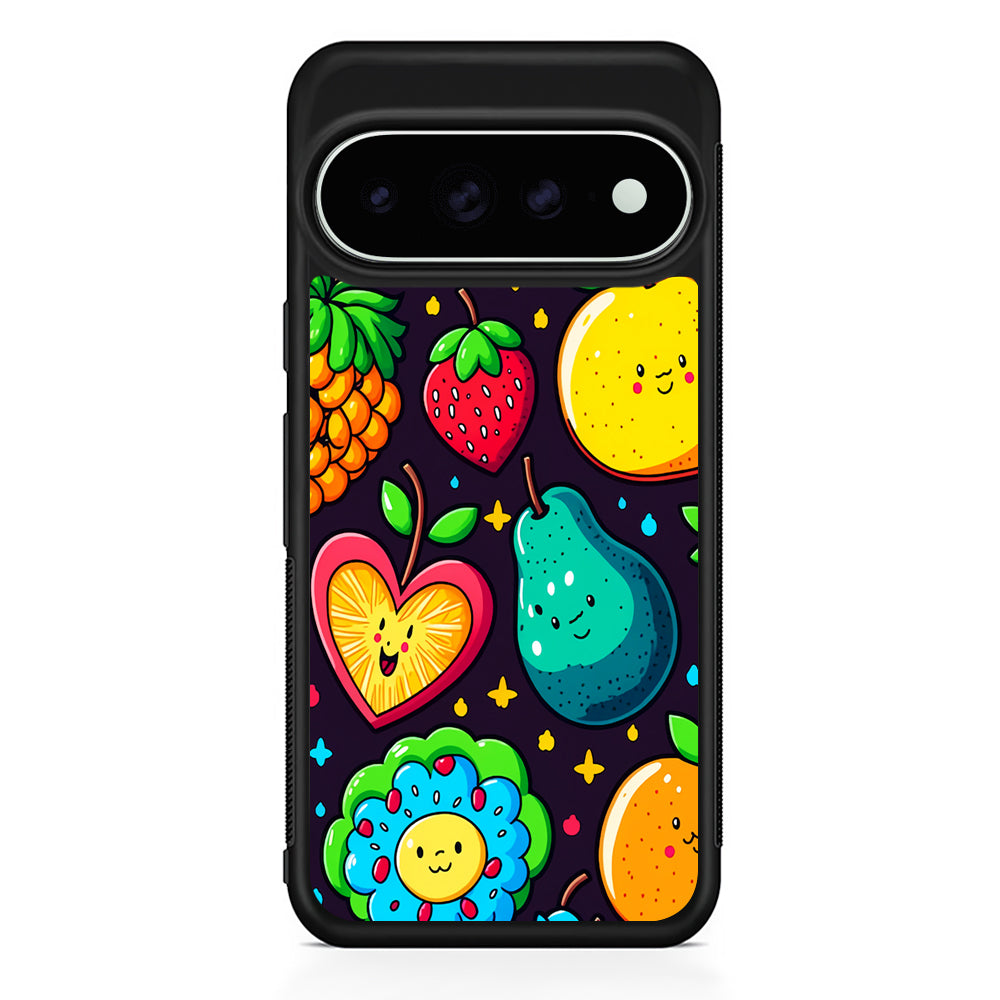 Cute Colorful Fruit Cartoon Google Pixel 11 Pro XL Case - Custom Design Protective Case
