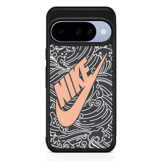 Nike Wave Pattern Google Pixel 10 Case | Google Pixel 10 Rubber Protective Case