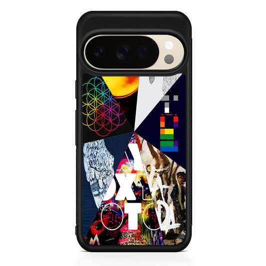 Coldplay Album Cover Collage Google Pixel 10 Pro XL Case | Slim Google Pixel 10 Pro XL Protective Case