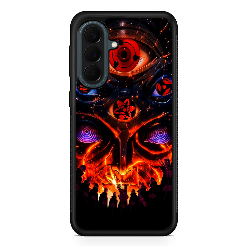 Naruto Akatsuki Clan Eyes Samsung Galaxy A37 Case | Samsung Galaxy A37 Rubber Phone Case