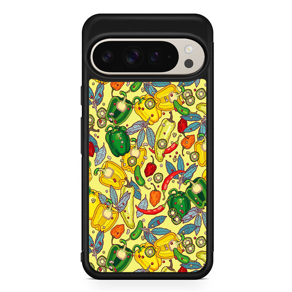 Healthy Vegetarian Food Google Pixel 9 Pro Case | Slim Protective Cover