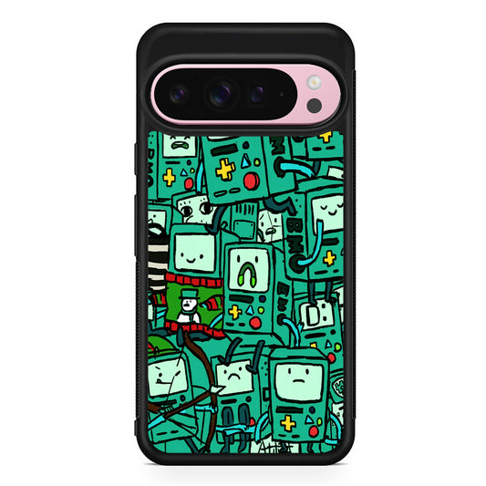 Adventure Time BMO Pattern Google Pixel 9 Pro XL Case | Protective Cover