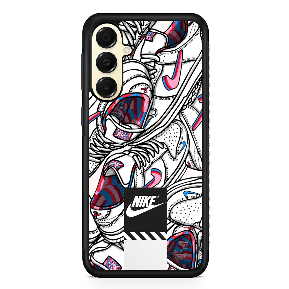 Nike Rainbow in White Cloud Samsung Galaxy A16 Case | Custom Protective Samsung Galaxy A16 Case