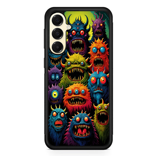 Colorful Scary Monster Doodle Samsung Galaxy A16 Case | Slim Rubber Samsung Galaxy A16 Case