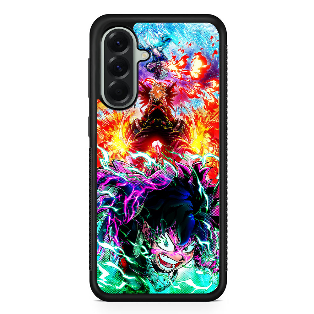My Hero Academia Izuku and Friends Samsung Galaxy A56 Case | Samsung Galaxy A56 Protective Rubber Case