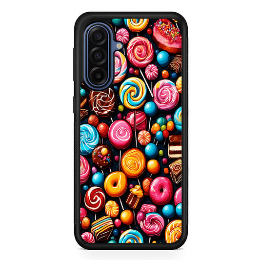 Colorful Assortment of Candies Samsung Galaxy A17 Case | Slim Protective Phone Cover