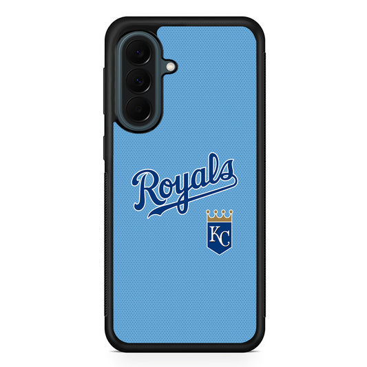 MLB Kansas City Royals Logo Samsung Galaxy A37 Case | Samsung Galaxy A37 Rubber Phone Case