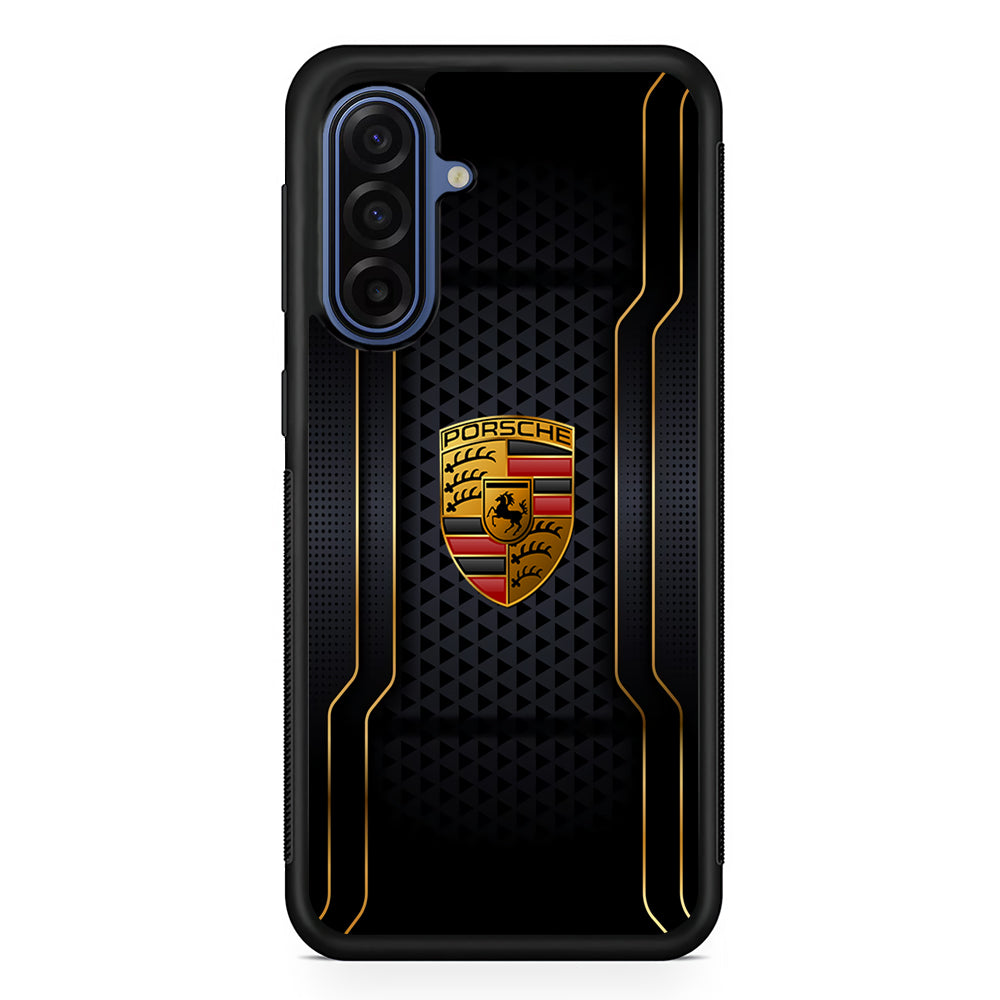 Porsche Emblem  Wall Samsung Galaxy A17 Case | Samsung Galaxy A17 Protective Rubber Case