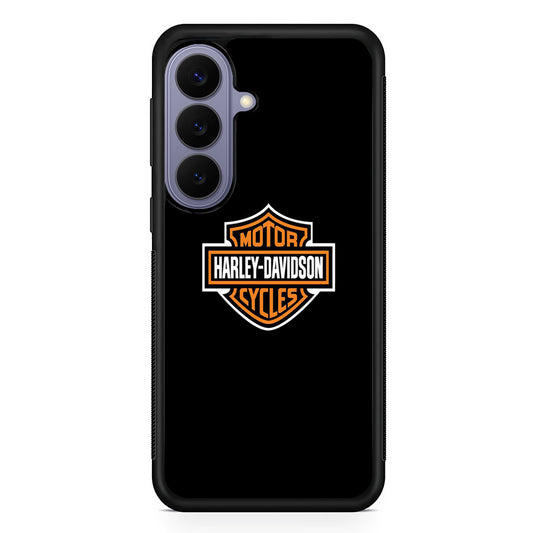 Harley Davidson Logo Black Samsung Galaxy S26 Case | Lightweight Samsung Galaxy S26 Phone Case