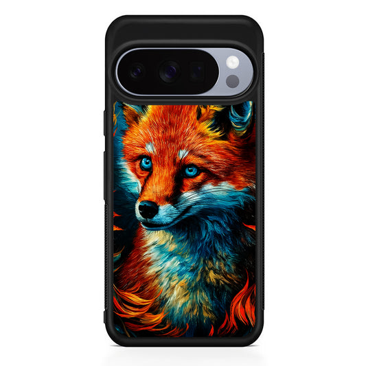 Painting Of A Fox Google Pixel 10 Pro Case | Slim Google Pixel 10 Pro Rubber Case