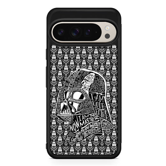 Star Wars Dart Vader Pattern Google Pixel 9 Pro Case | Slim Protective Cover