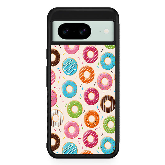 Various Sweet Cute Donuts Google Pixel 8 Case | Durable Protective Cover for Google Pixel 8