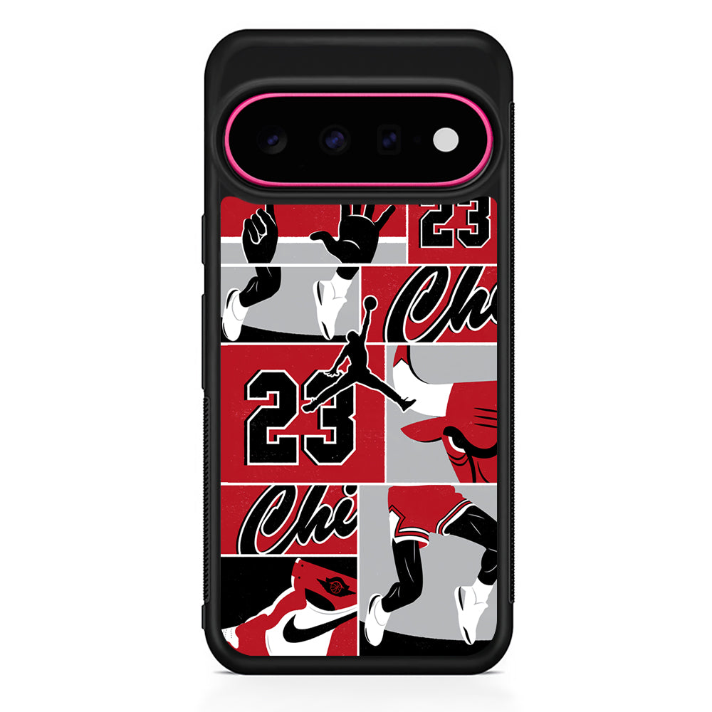 Air Jordan Team Collage Backdrop Google Pixel 11 Case - Stylish Protective Phone Case