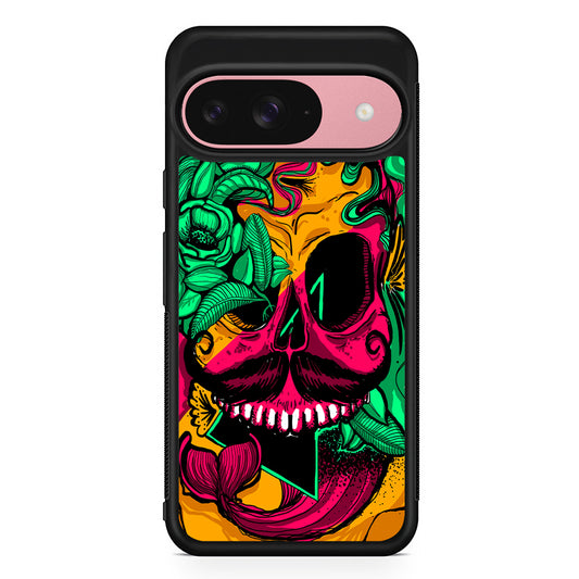 Pirates Skull Artistic Art Google Pixel 9 Case | Google Pixel 9 Protective Rubber Case