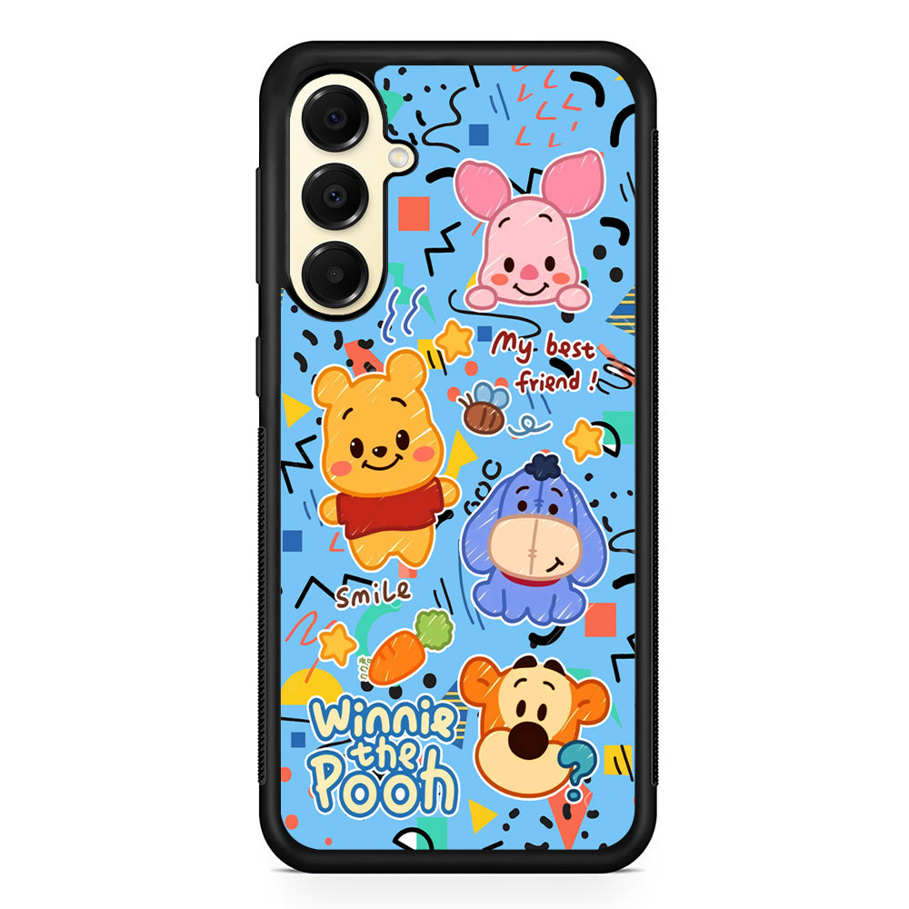 Winnie The Pooh The Best Friend Samsung Galaxy A16 Case | Slim Rubber Samsung Galaxy A16 Case