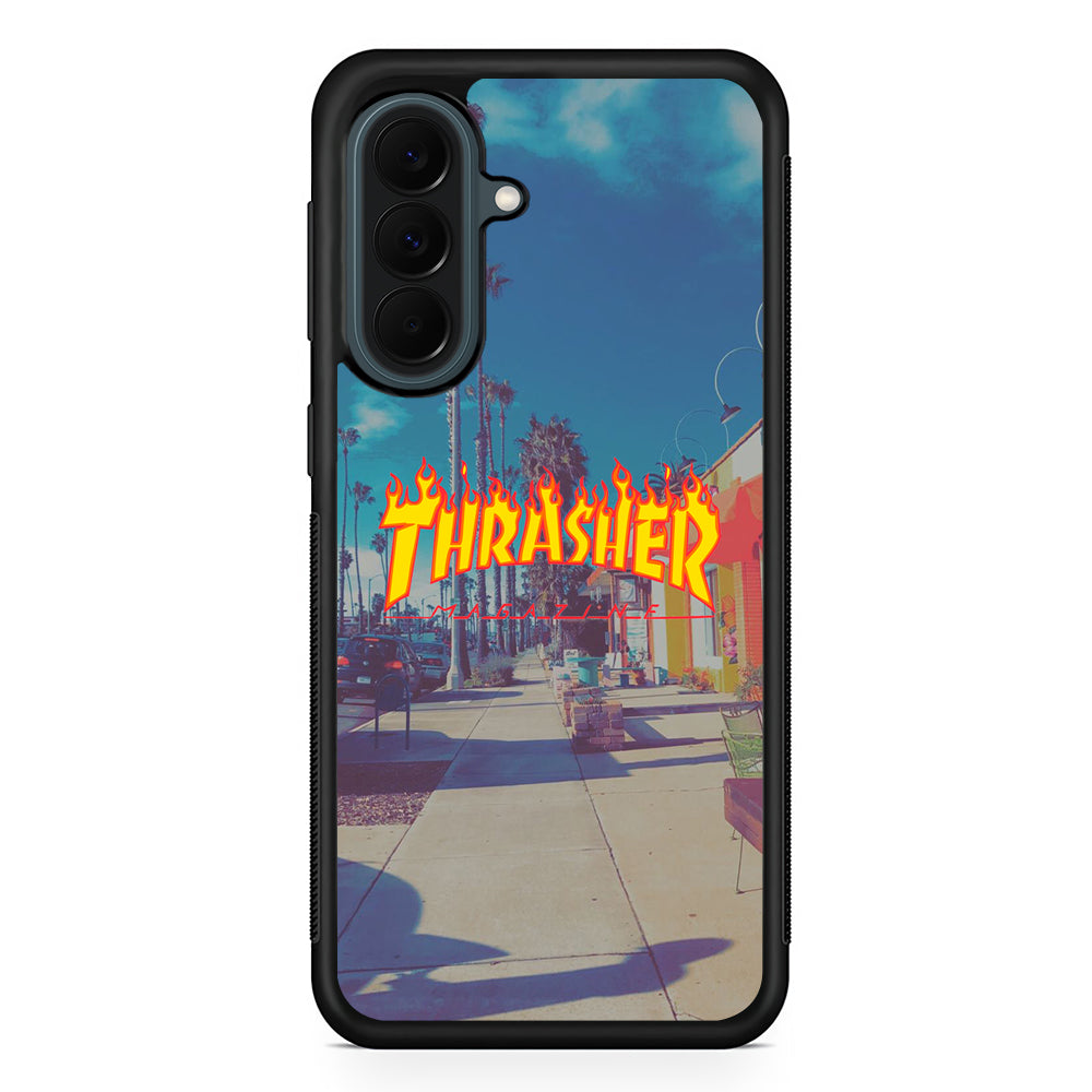 Thrasher Passed Road Samsung Galaxy A37 Case | Samsung Galaxy A37 Rubber Phone Case