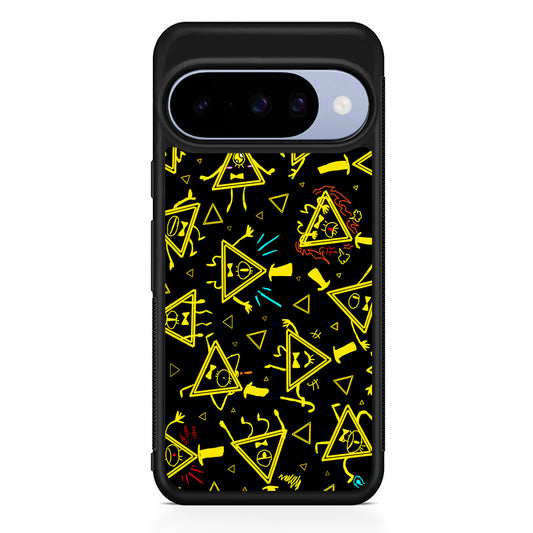 Bill Cipher Gravity Falls Doodle Google Pixel 10 Case | Google Pixel 10 Rubber Protective Case