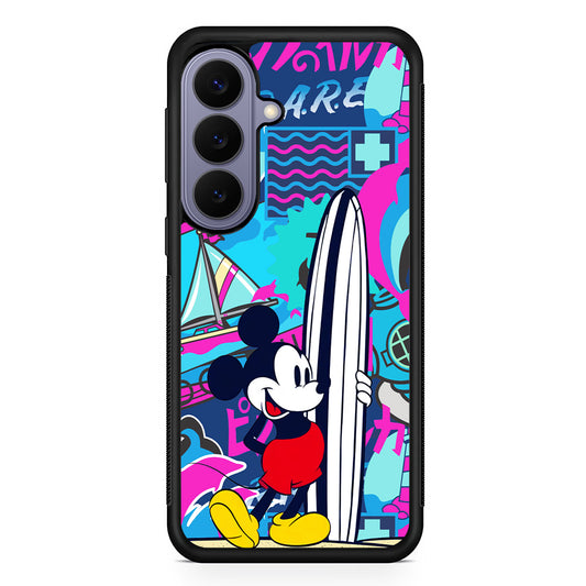 Mickey Mouse Surf Board Samsung Galaxy S26 Case | Durable Rubber Case for Samsung Galaxy S26