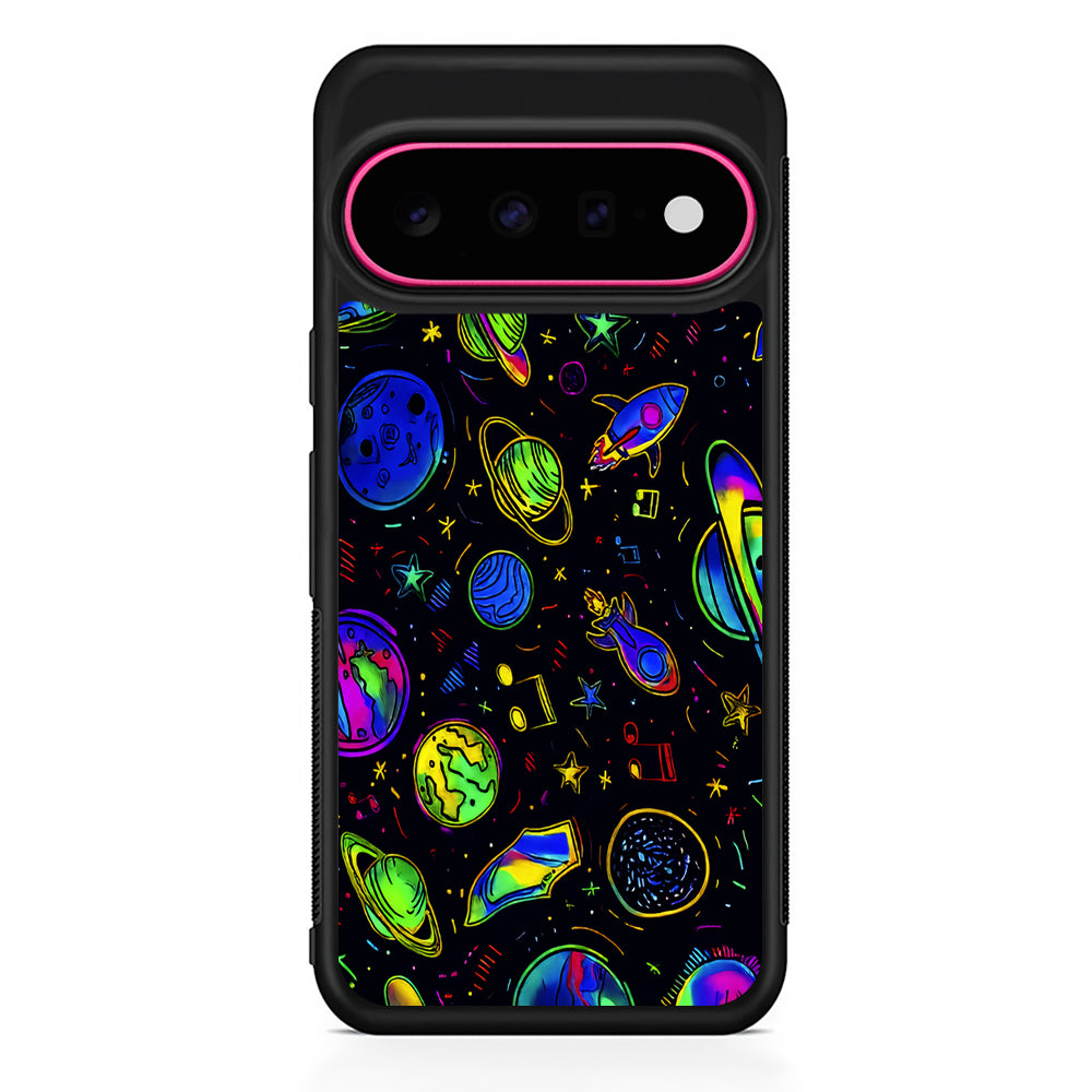Space Planets and Spaceships Google Pixel 11 Case | Slim Shockproof Cover