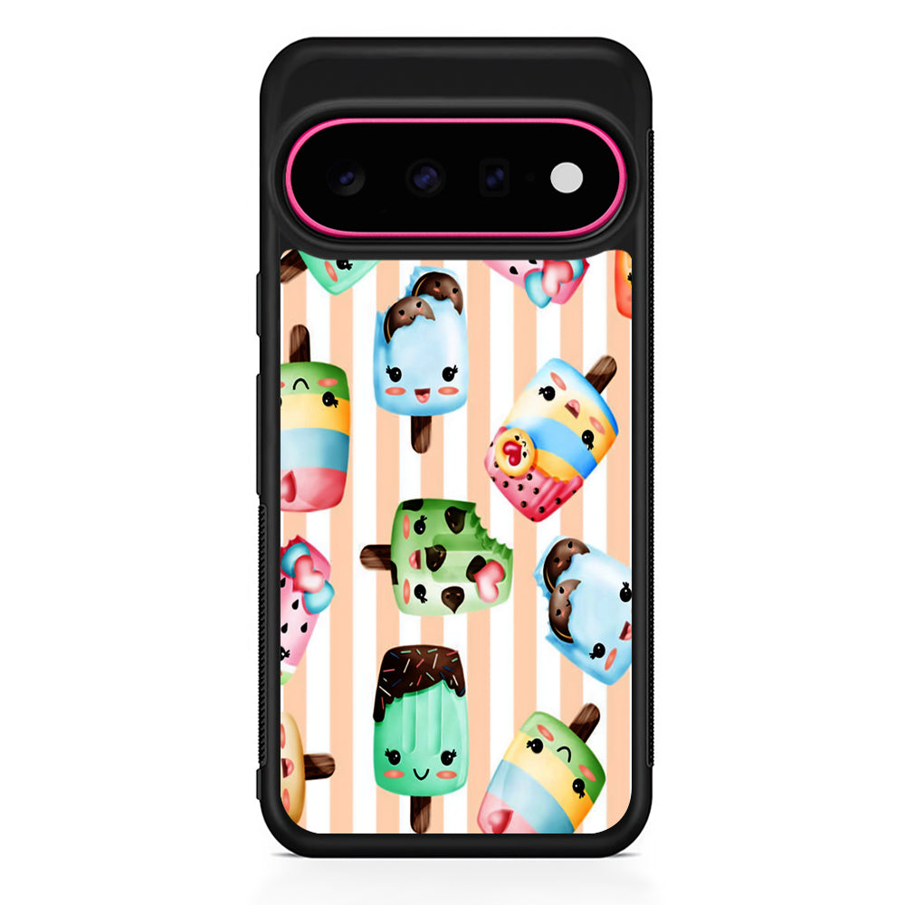 Cute Face Ice Cream Stick Google Pixel 11 Case | Slim Shockproof Cover