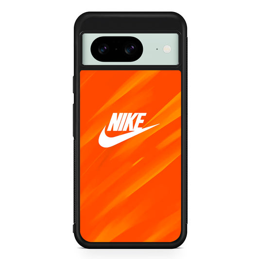Nike Orange Vibes Google Pixel 8 Case | Slim Rubber Case for Google Pixel 8