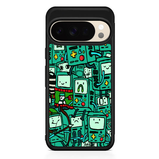 Adventure Time BMO Pattern Google Pixel 10 Pro XL Case | Slim Google Pixel 10 Pro XL Protective Case