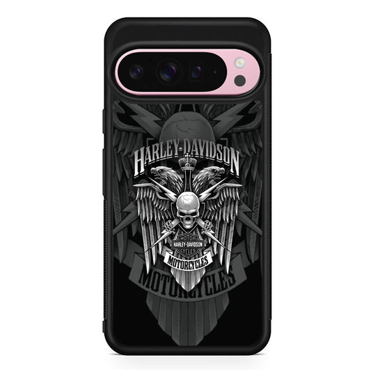Harley Davidson Silver Pinion Google Pixel 9 Pro XL Case | Protective Cover