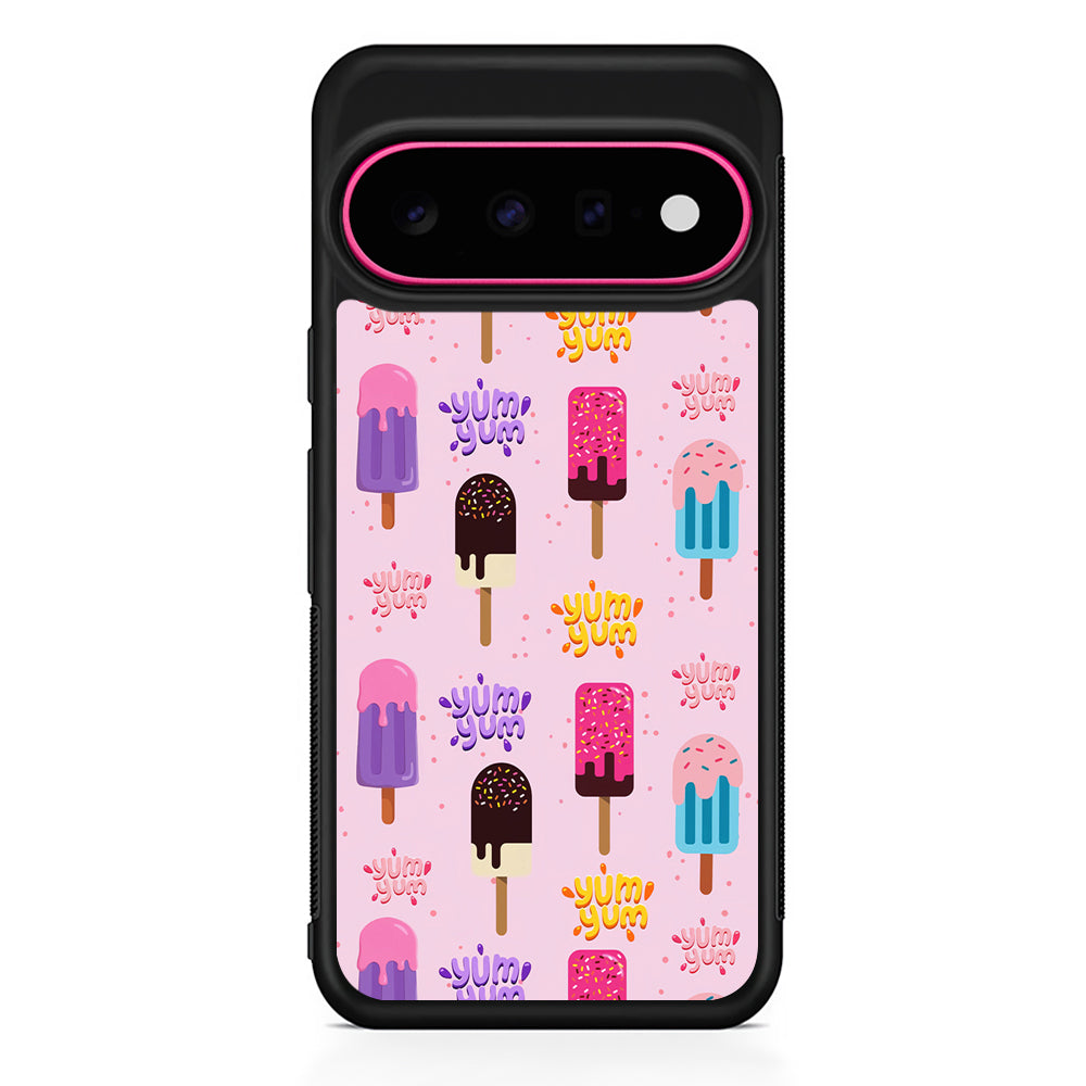 Pink Colourful Cute Ice Cream Google Pixel 11 Case | Slim Shockproof Cover
