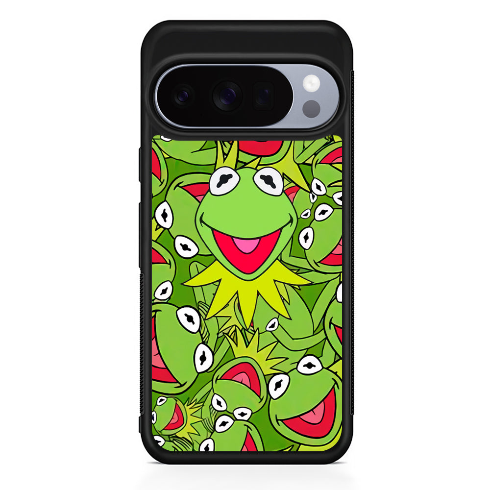 Kermit Frog Smile Feeling Happy Google Pixel 10 Pro Case | Google Pixel 10 Rubber Protective Case