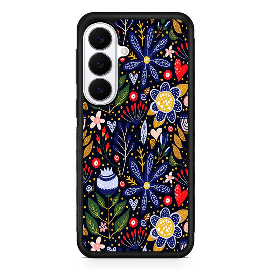 Flowers on a Dark Aesthetic Samsung Galaxy S26 Plus Case | Slim Protective Cover for Samsung Galaxy S26 Plus