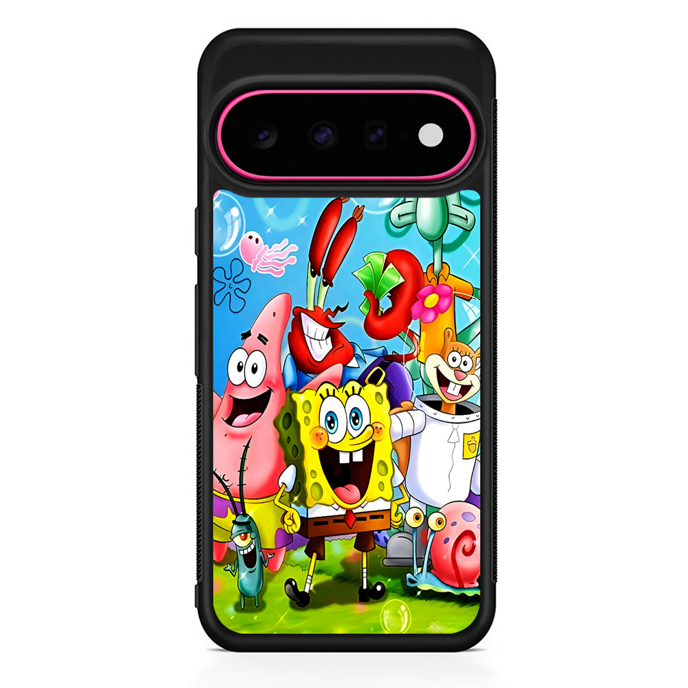 SpongeBob SquarePants Family Google Pixel 11 Case | Slim Shockproof Cover