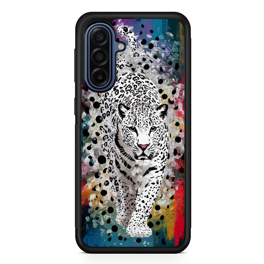 A White Leopard Painting Samsung Galaxy A17 Case | Slim Protective Phone Cover