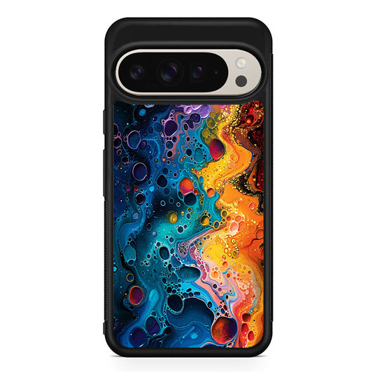 Colorful Painting with Lots of Bubbles Google Pixel 9 Pro Case | Slim Protective Cover