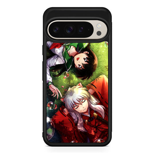 Inuyasha and Kagome Couple Google Pixel 9 Pro Case | Slim Protective Cover