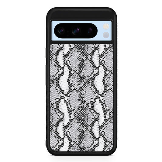 White Snake Skin Pattern Google Pixel 8 Pro Case | Slim Rubber Case for Google Pixel 8 Pro