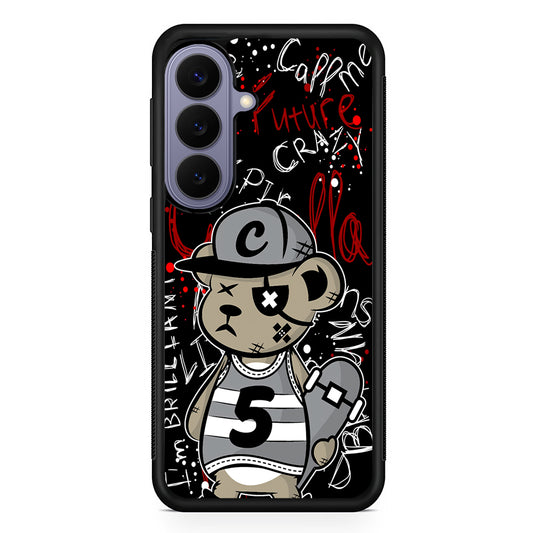 Crew Five Skater Bear Samsung Galaxy S26 Case | Durable Rubber Case for Samsung Galaxy S26