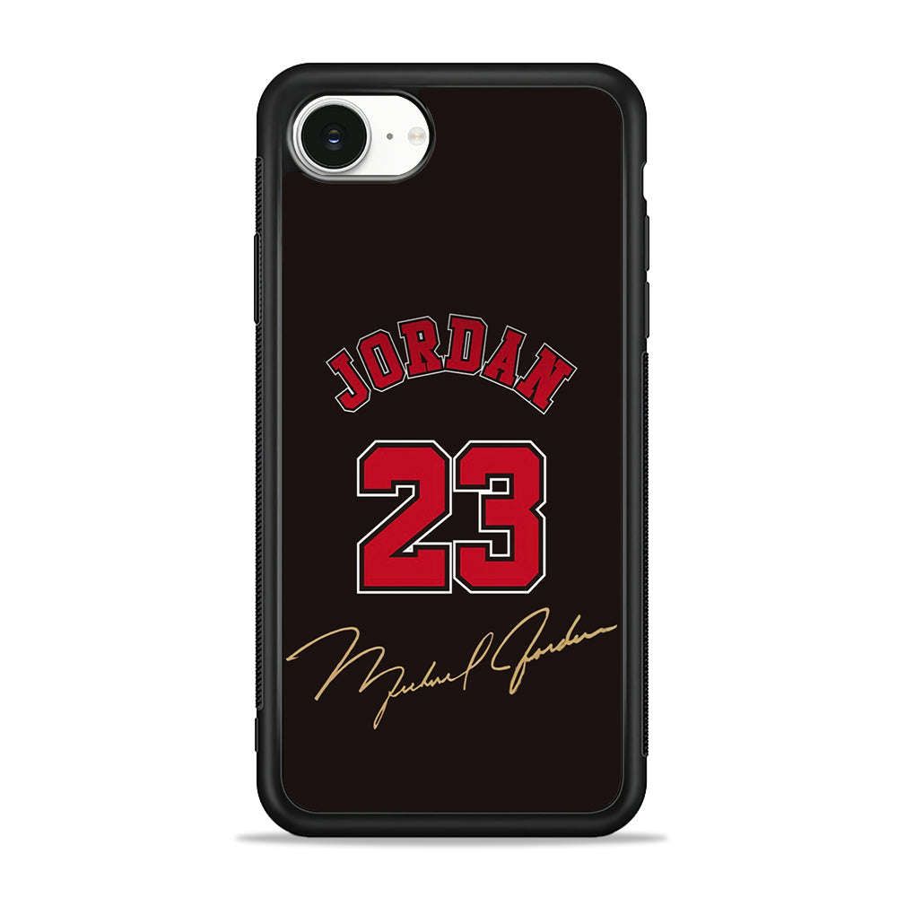 Air Jordan Signature Number iPhone 16e Case - Slim Silicone Case
