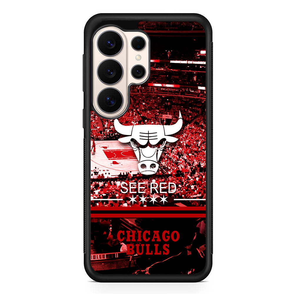 NBA Chicago Bulls See Red Samsung Galaxy S26 Ultra Case | Slim Protective Case for Samsung Galaxy S26 Ultra