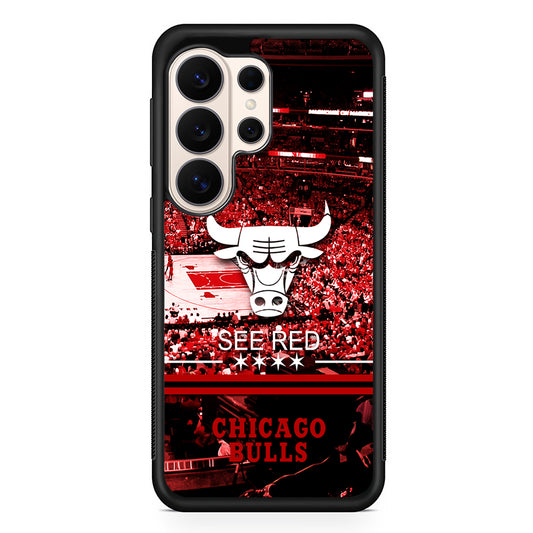 NBA Chicago Bulls See Red Samsung Galaxy S26 Ultra Case | Slim Protective Case for Samsung Galaxy S26 Ultra