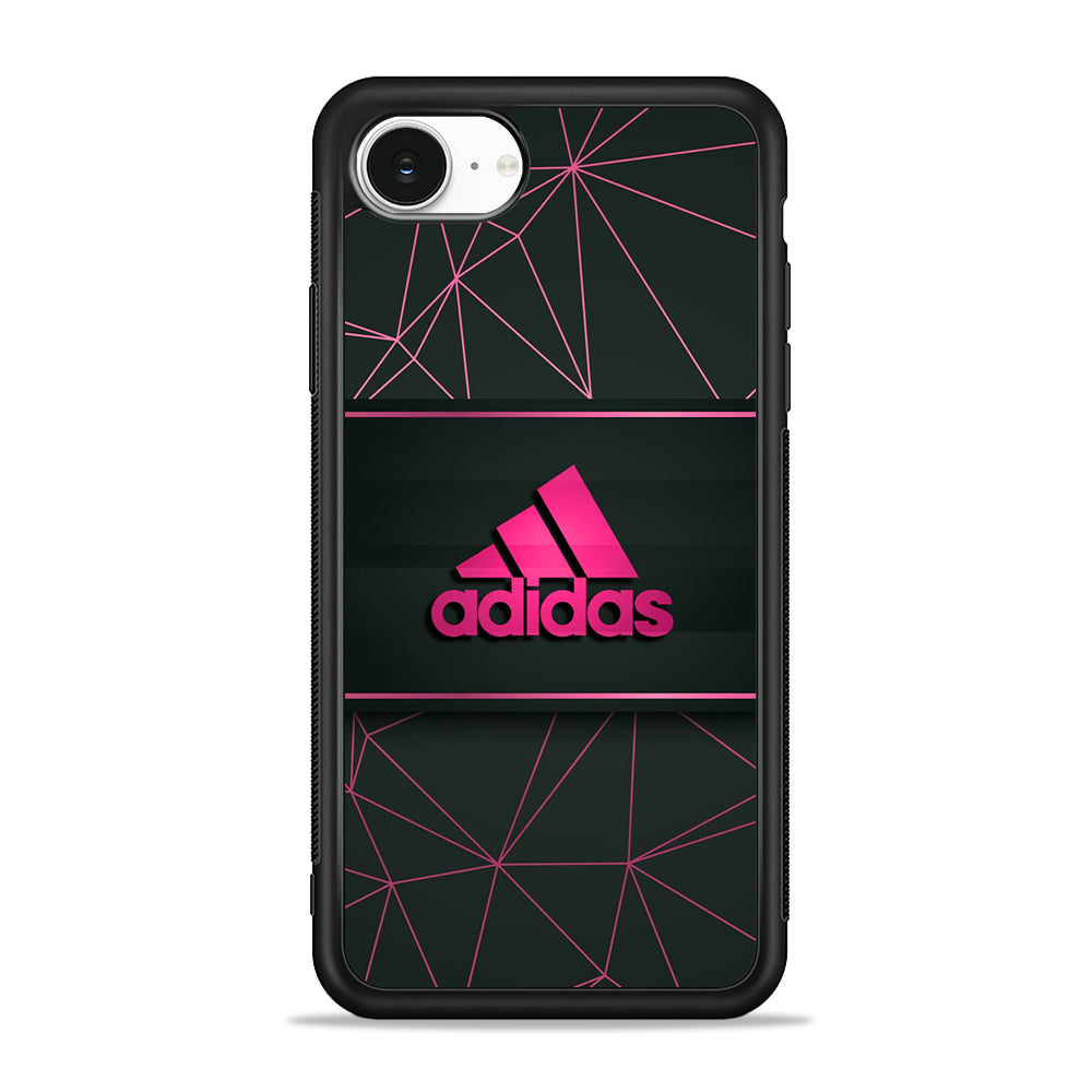 Adidas Pink Web iPhone 16e Case - Slim Silicone Case
