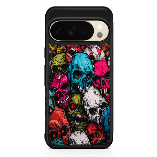 Skull Colorful Pattern Google Pixel 10 Pro XL Case | Slim Google Pixel 10 Pro XL Protective Case