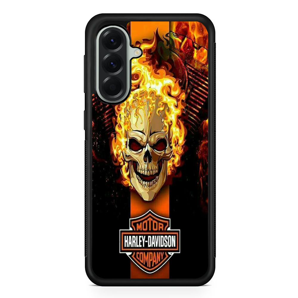 Harley Davidson Skull Fire Samsung Galaxy A56 Case | Durable Samsung Galaxy A56 Cover