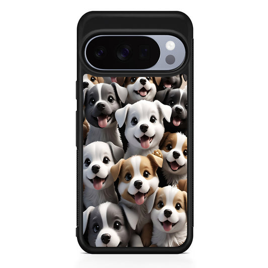 A Group of Cute Puppies Dog Google Pixel 10 Pro Case | Slim Google Pixel 10 Pro Rubber Case