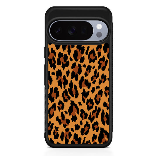 Brown Leopard Skin Pattern Google Pixel 10 Pro Case | Slim Google Pixel 10 Pro Rubber Case