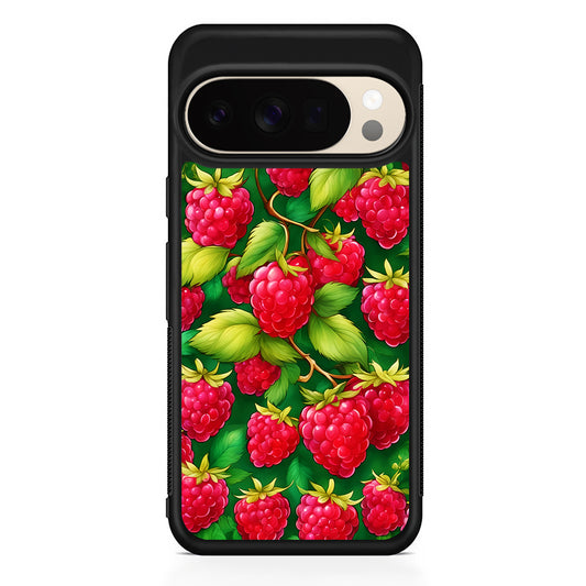 Raspberry Leaves and Berries Google Pixel 10 Pro XL Case | Slim Google Pixel 10 Pro XL Protective Case