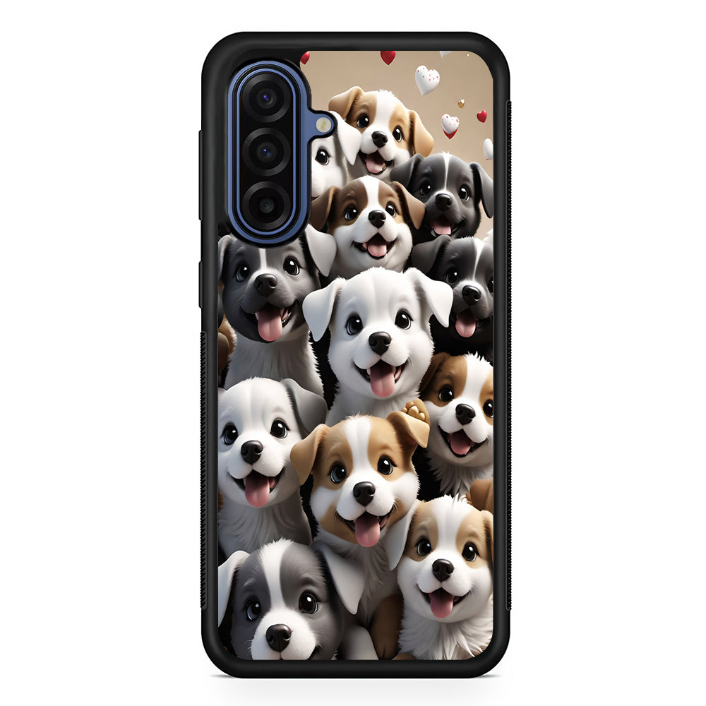A Group of Cute Puppies Dog Samsung Galaxy A17 Case | Slim Protective Phone Cover