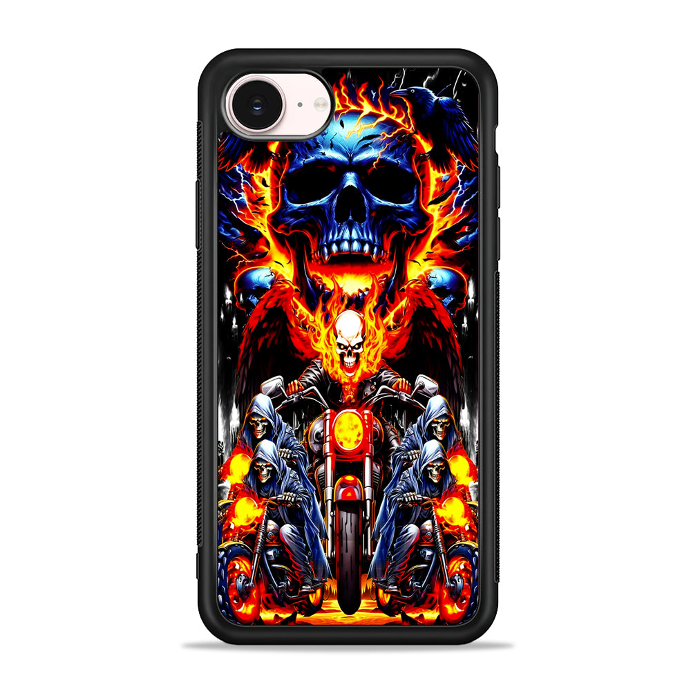 Ghost Rider and His Troops iPhone 17e Case - Silicone Case