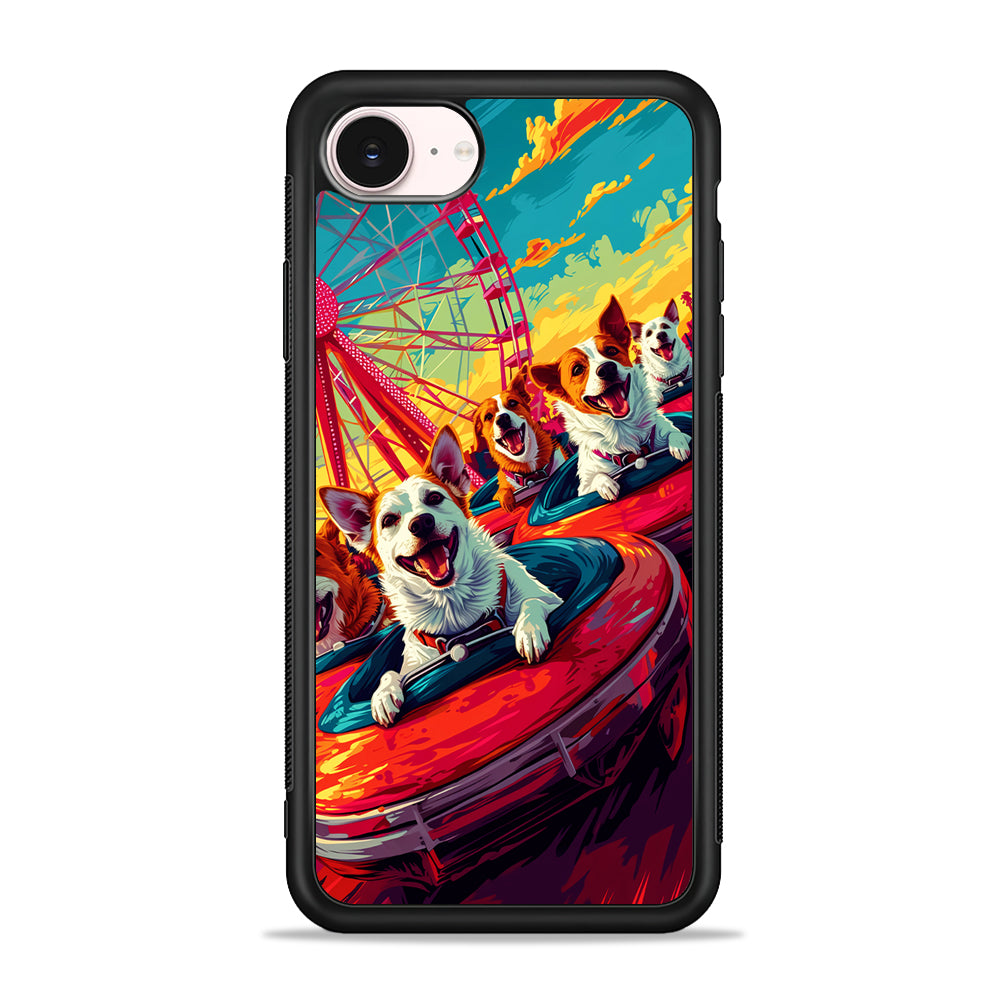 Happy Dogs At Carnival iPhone 17e Case - Silicone Case